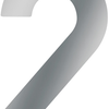Metafranc numéro de maison 2 a2 120mm - wu0424017