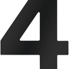 Numéro de maison Metafranc 4 120mm noir - wu0424637