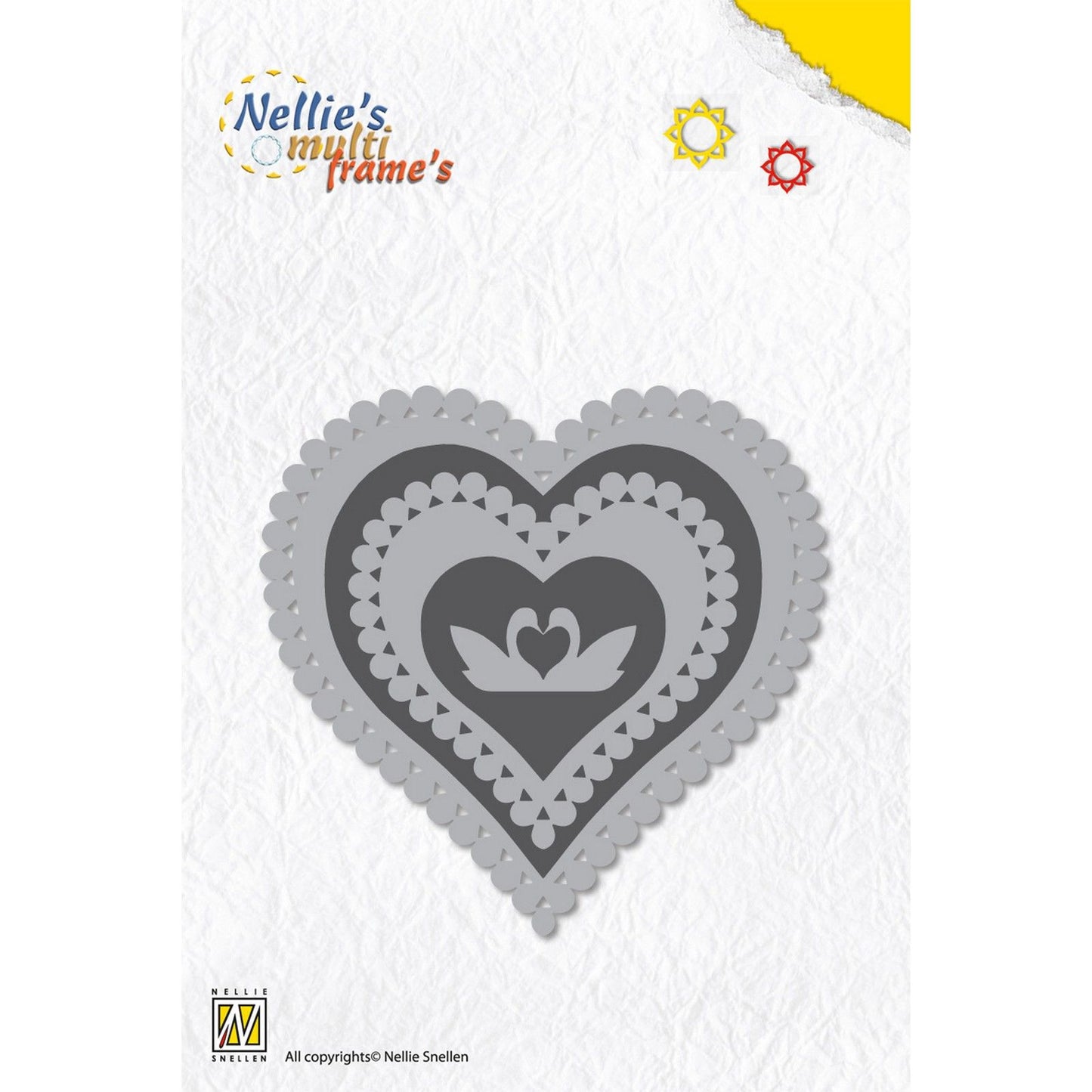 Le choix de Nellie • Matrices multi-cadres coeur 5pcs.