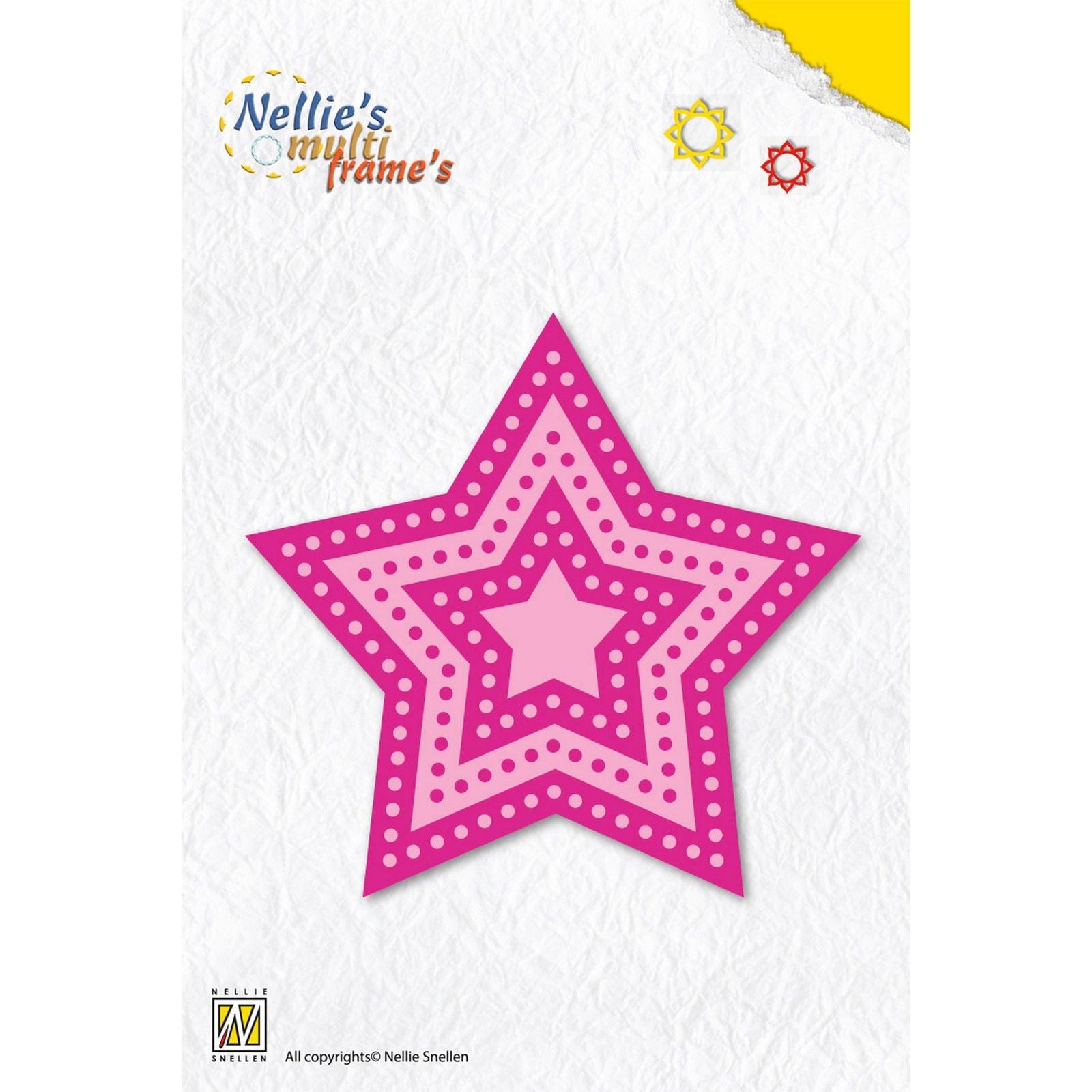 Le choix de Nellie • Matrices multi-cadres étoile 4pcs.