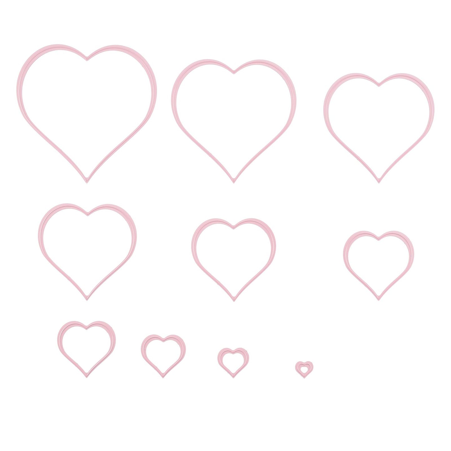 Le choix de Nellie • Matrices multi-cadres coeur 10pcs.