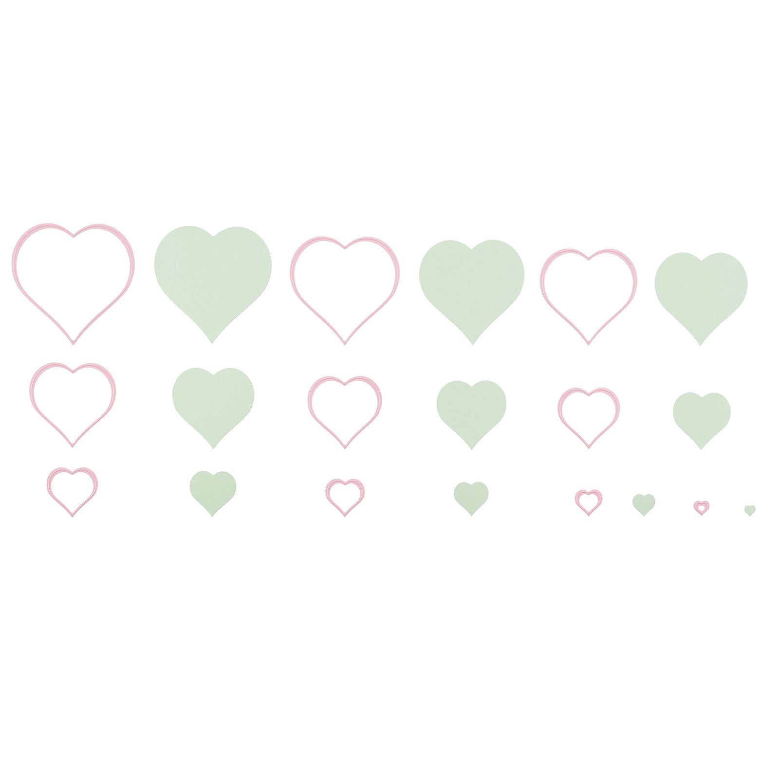 Le choix de Nellie • Matrices multi-cadres coeur 10pcs.