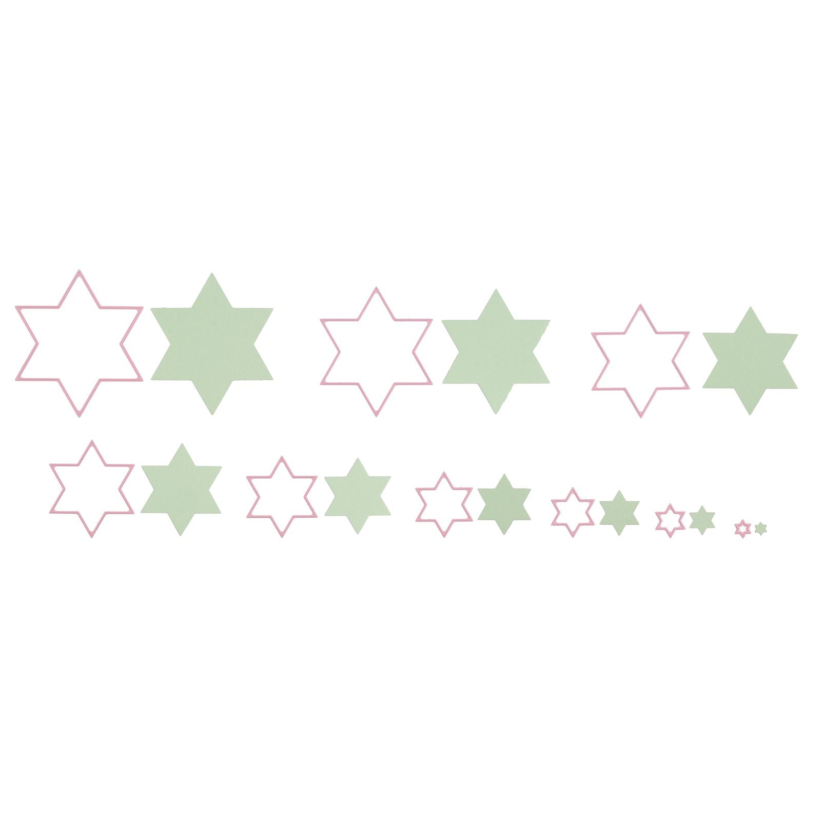 Le choix de Nellie • Matrices multi-cadres étoile 9 pièces.