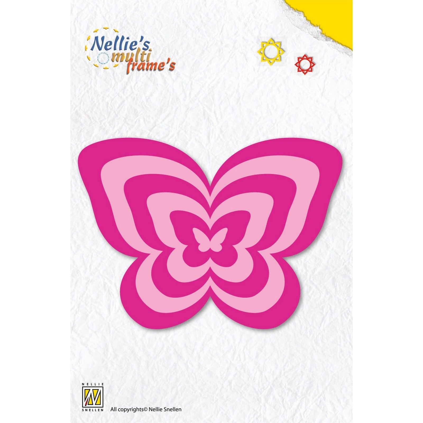 Le choix de Nellie • Matrices multi-cadres papillon 6pcs.