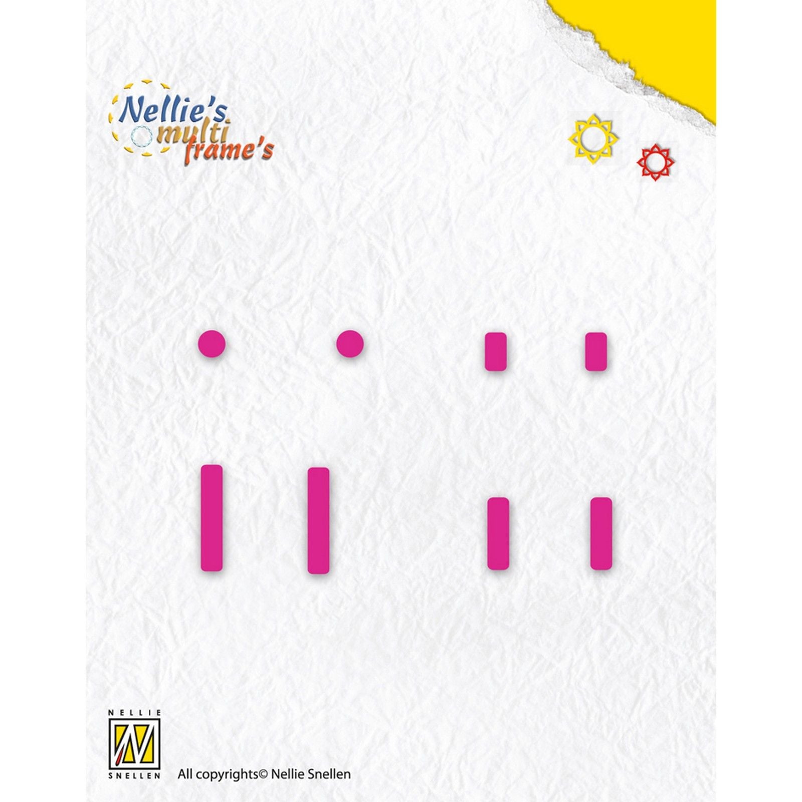 Le choix de Nellie • Jeu de cordes de matrices multi-cadres pour étiquettes 8 pièces.