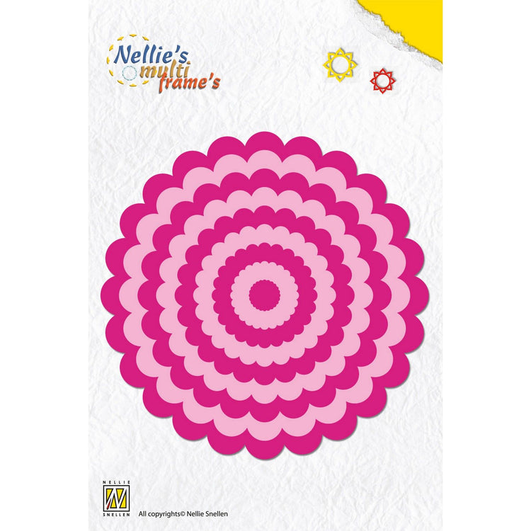 Le choix de Nellie • Matrices multi-cadres cercle ondulé 9 pièces.