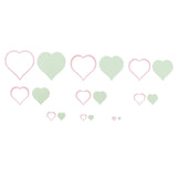 Le choix de Nellie • matrices multi-cadres coeur ondulé 9pcs. - afbeelding 2