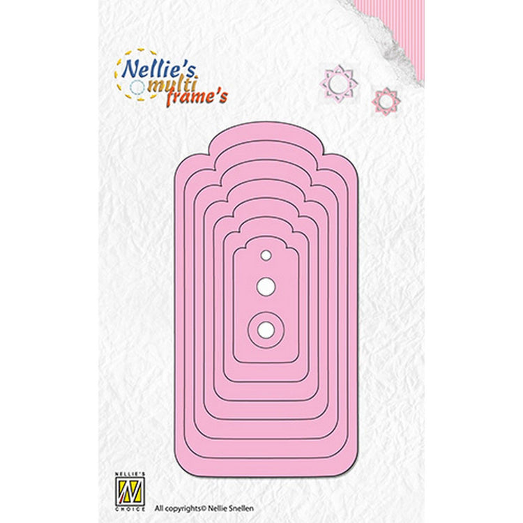 Le choix de Nellie • matrices multi-cadres étiquettes arrondies 11 pièces.