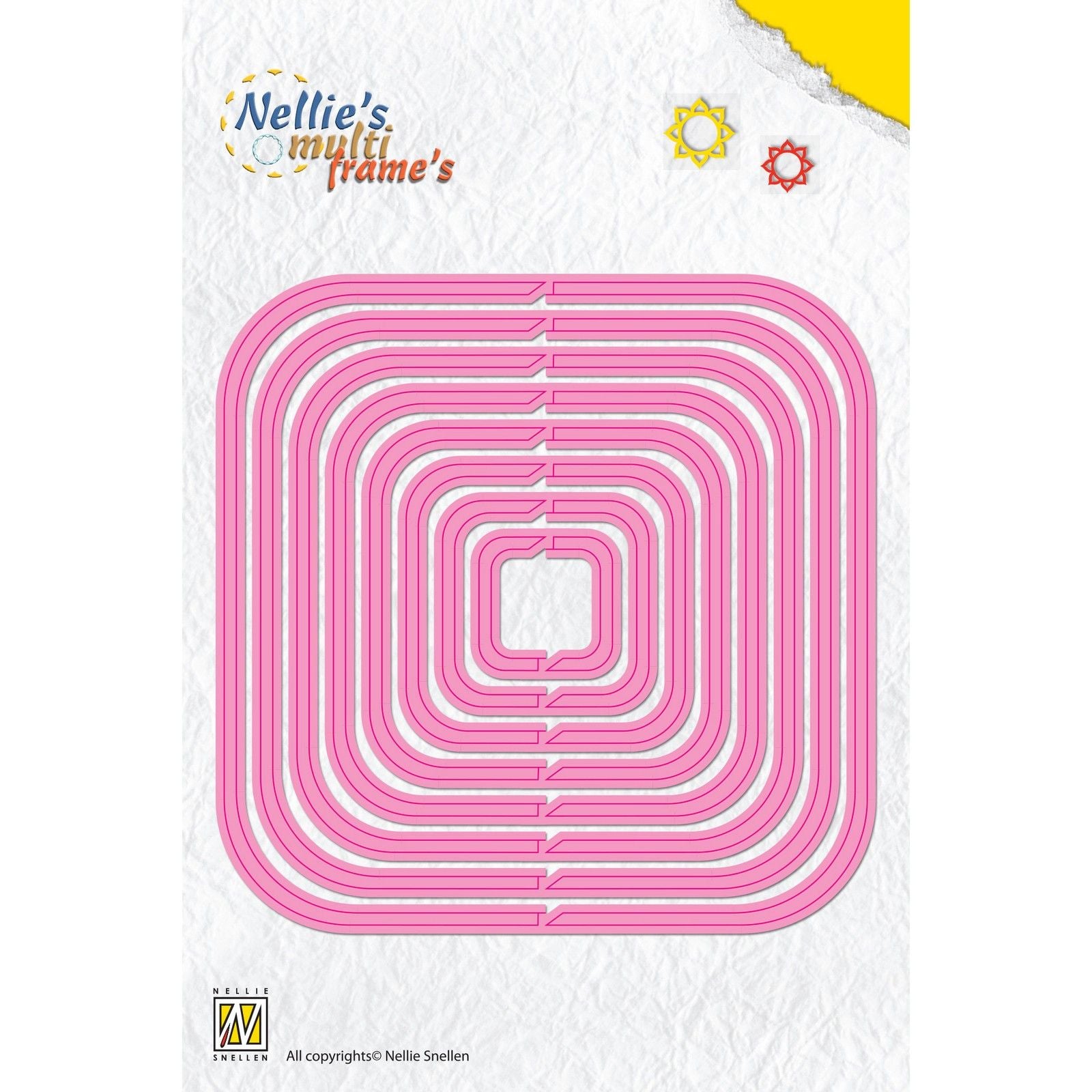 Le choix de Nellie • Matrices multi-cadres carrées rotatives 8pcs.