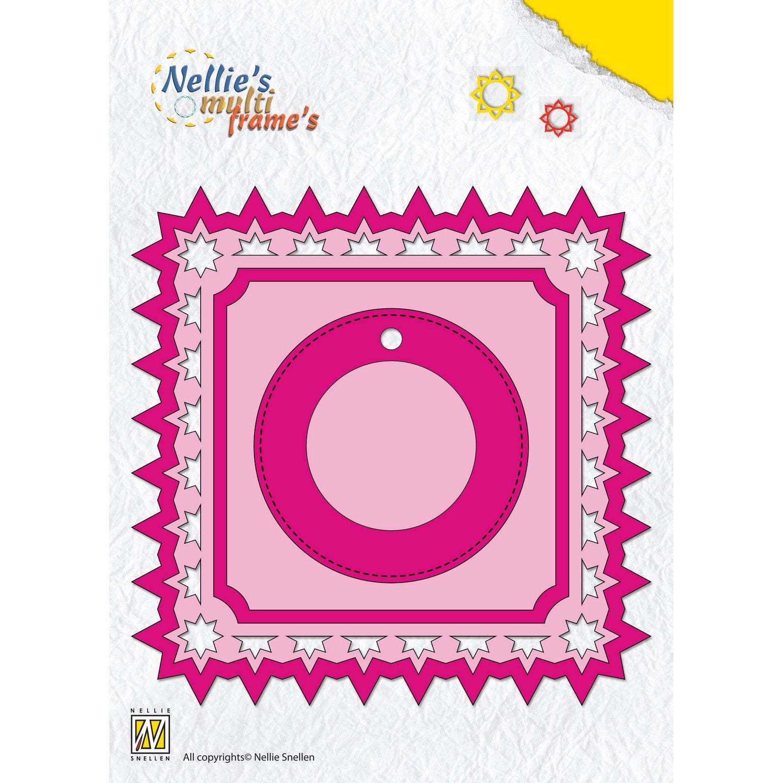 Le choix de Nellie • matrices multi-cadres poinsettia carré 6 pcs.