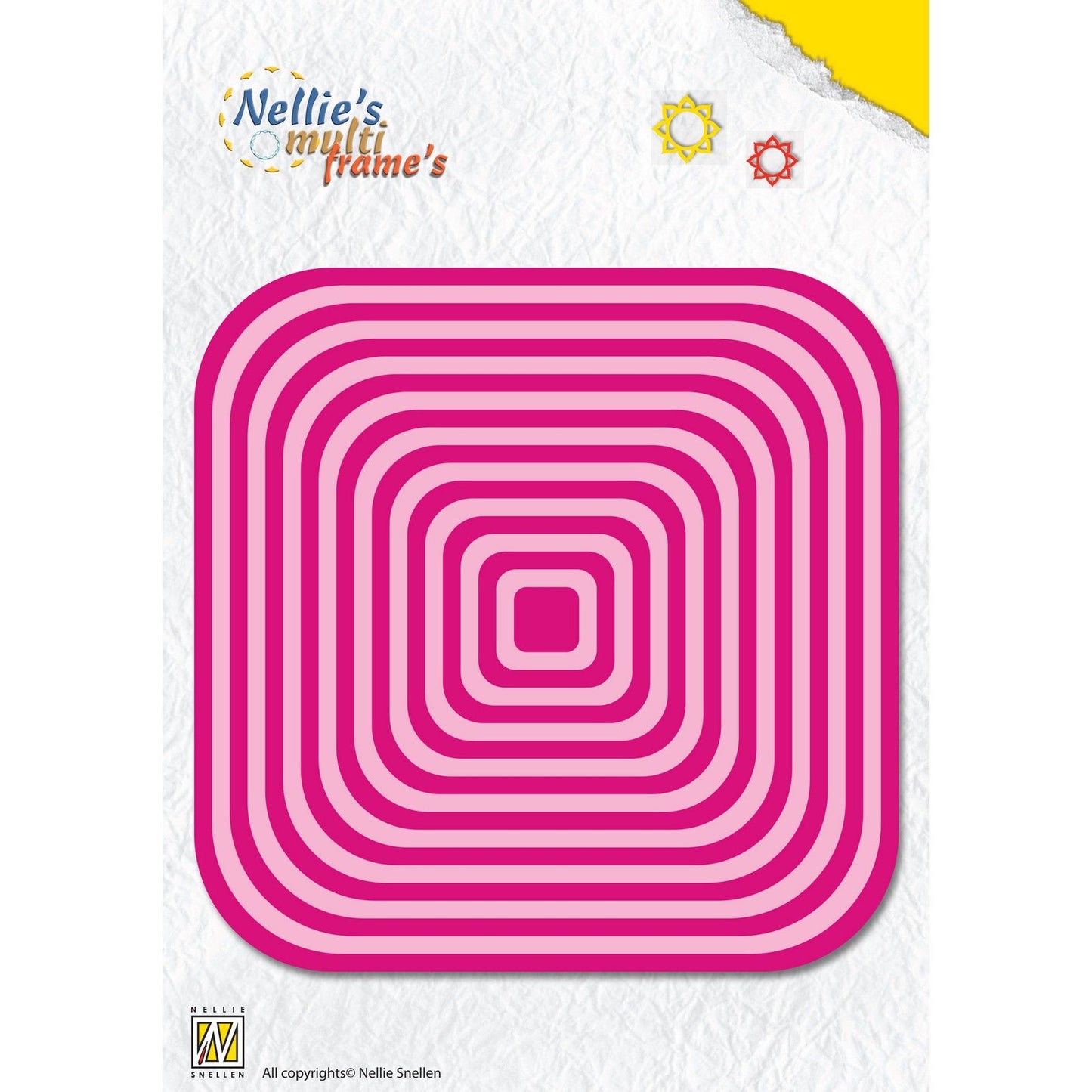 Le choix de Nellie • Matrices multi-cadres carrées 19 pièces.