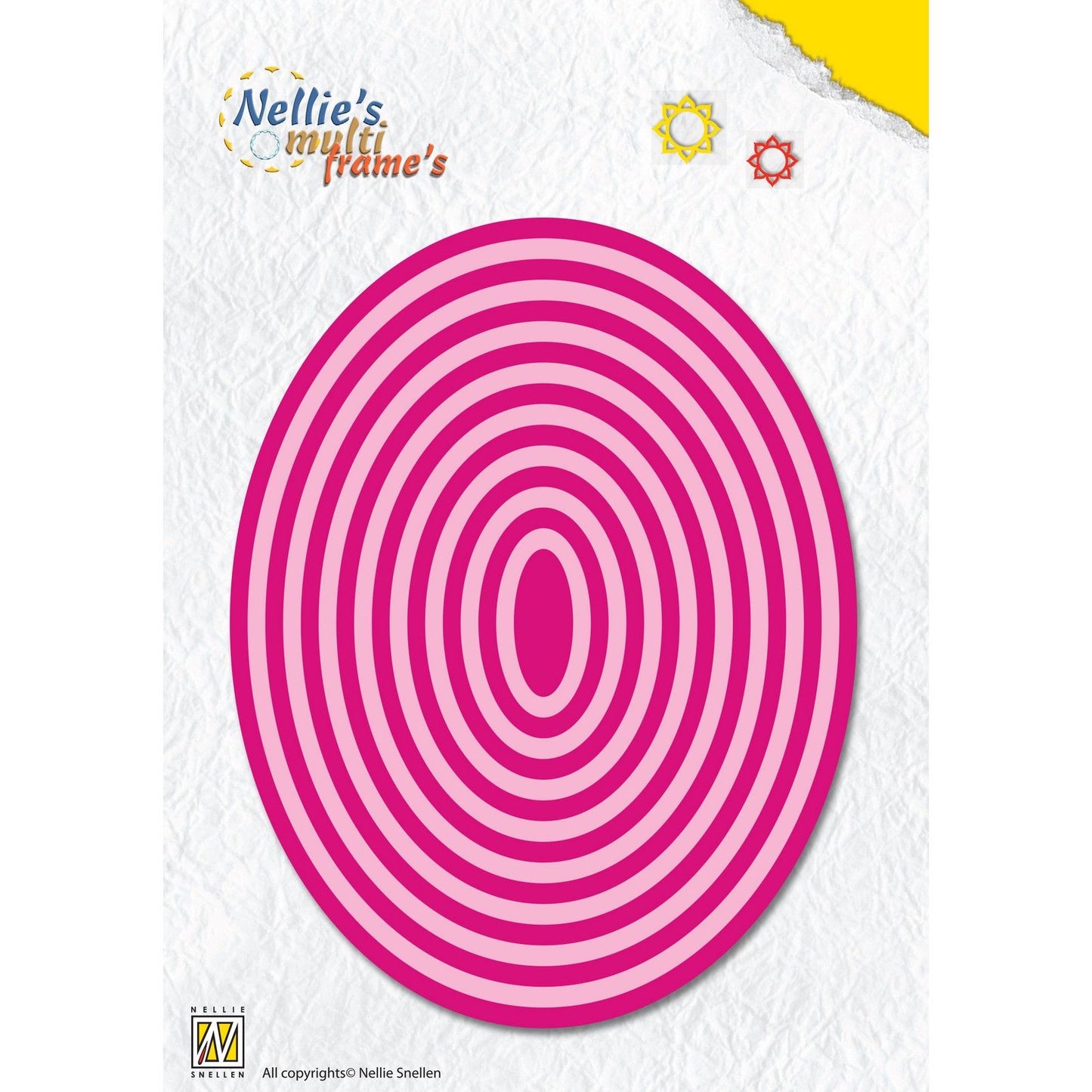 Le choix de Nellie • Matrices multi-cadres ovales 17 pièces.