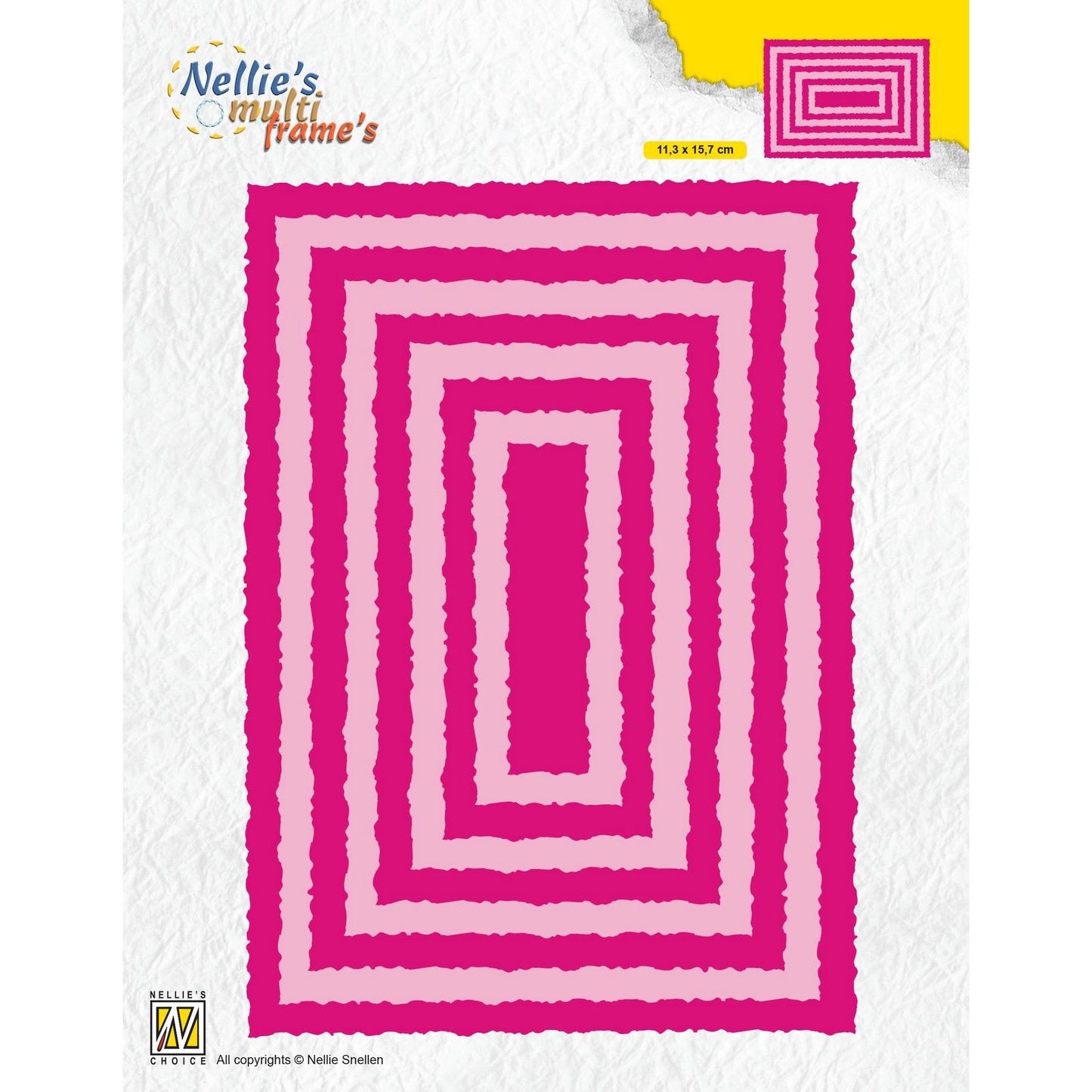 Le choix de Nellie • Matrices multi-cadres cadre rectangle 9 pièces.