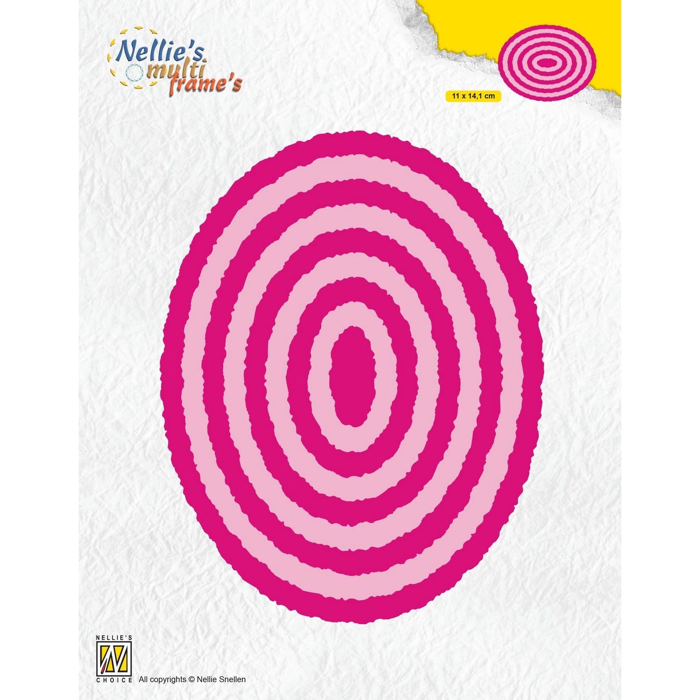 Le choix de Nellie • matrices multi-cadres cadre photo ovale 9 pcs.
