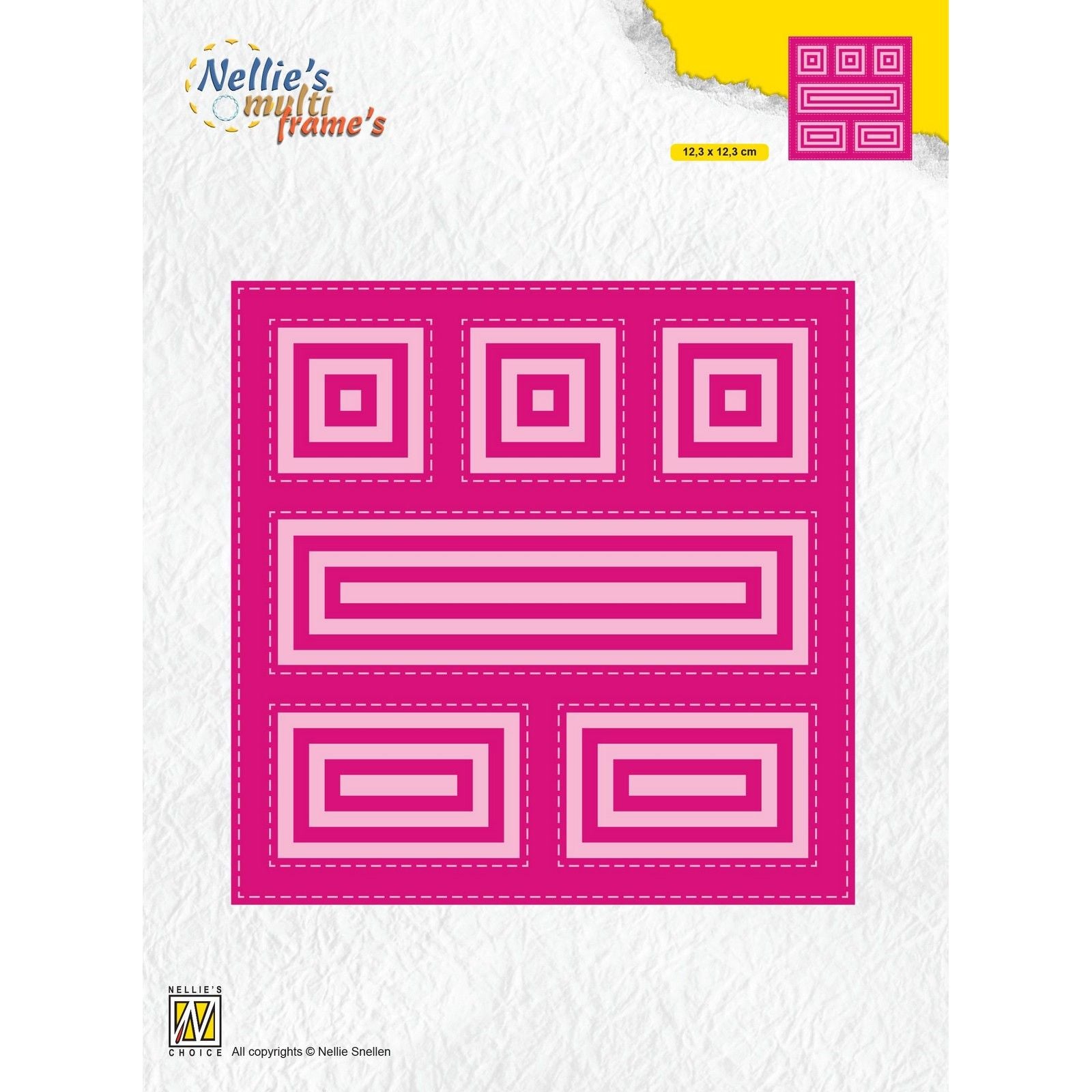 Le choix de Nellie • Matrices multi-cadres carrées 31 pièces.