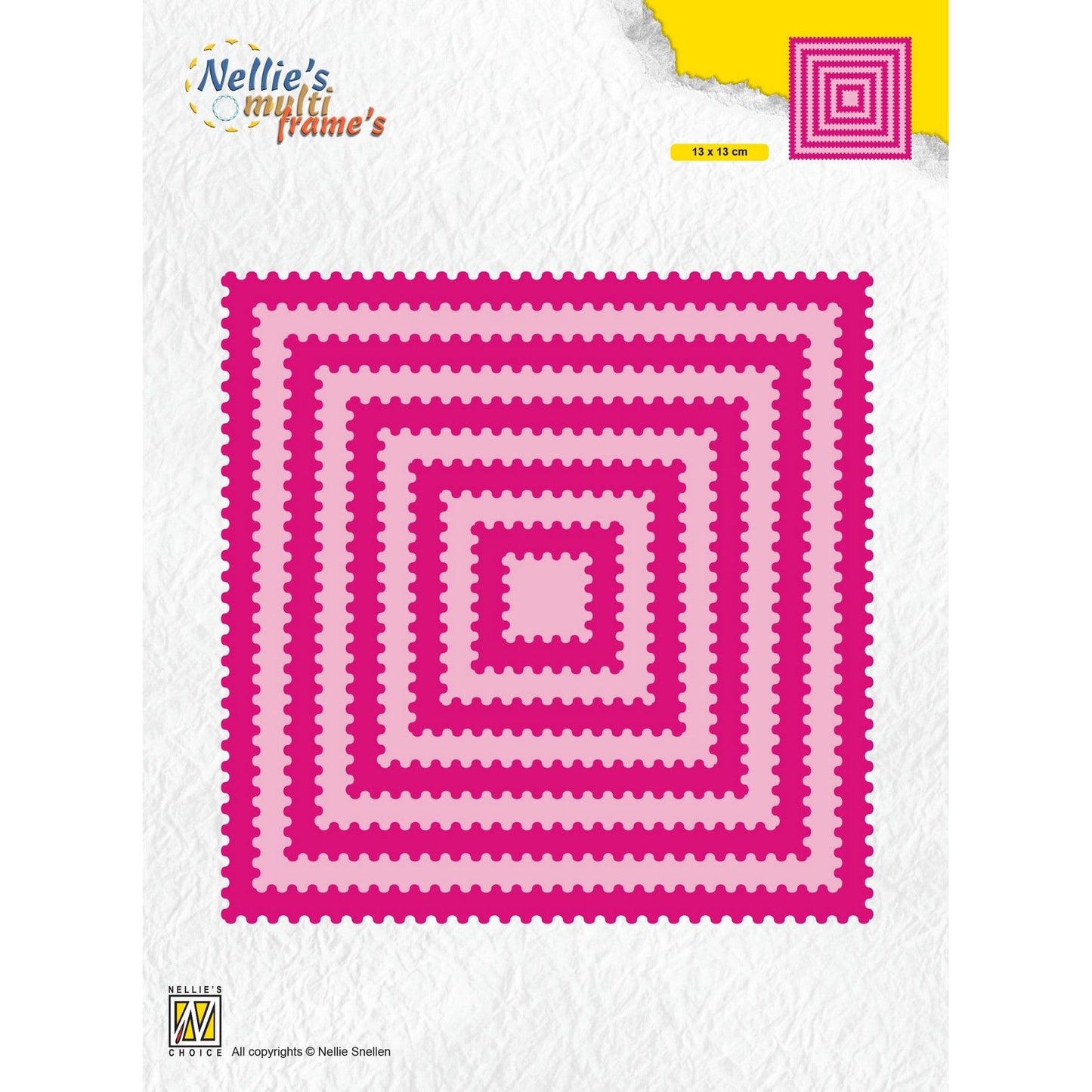 Le choix de Nellie • matrices multi-cadres ondulées carrées 10pcs.