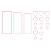 Le choix de Nellie • Matrices multi-cadres coeur 19pcs.