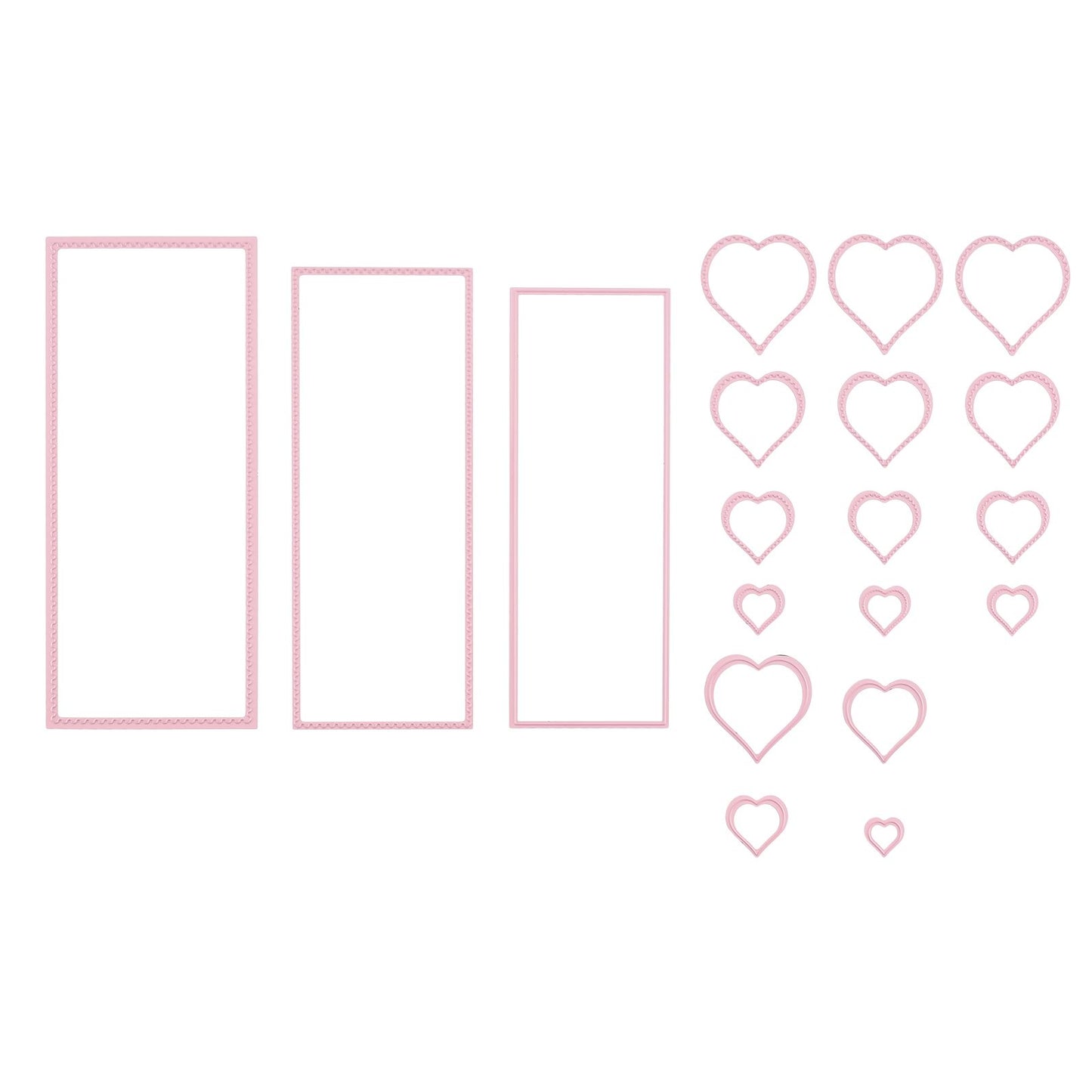 Le choix de Nellie • Matrices multi-cadres coeur 19pcs.