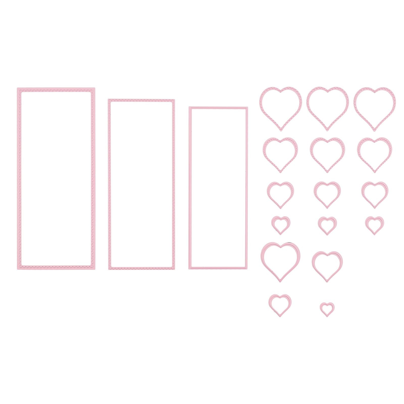 Le choix de Nellie • Matrices multi-cadres coeur 19pcs.