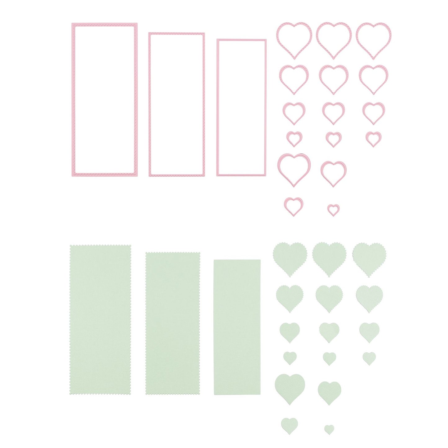 Le choix de Nellie • Matrices multi-cadres coeur 19pcs.