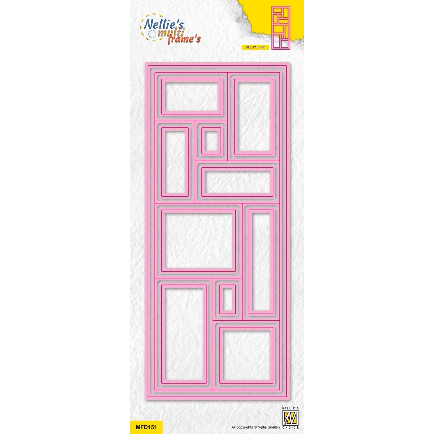 Le choix de Nellie • Matrices multi-cadres quilt rectangle 12pcs.