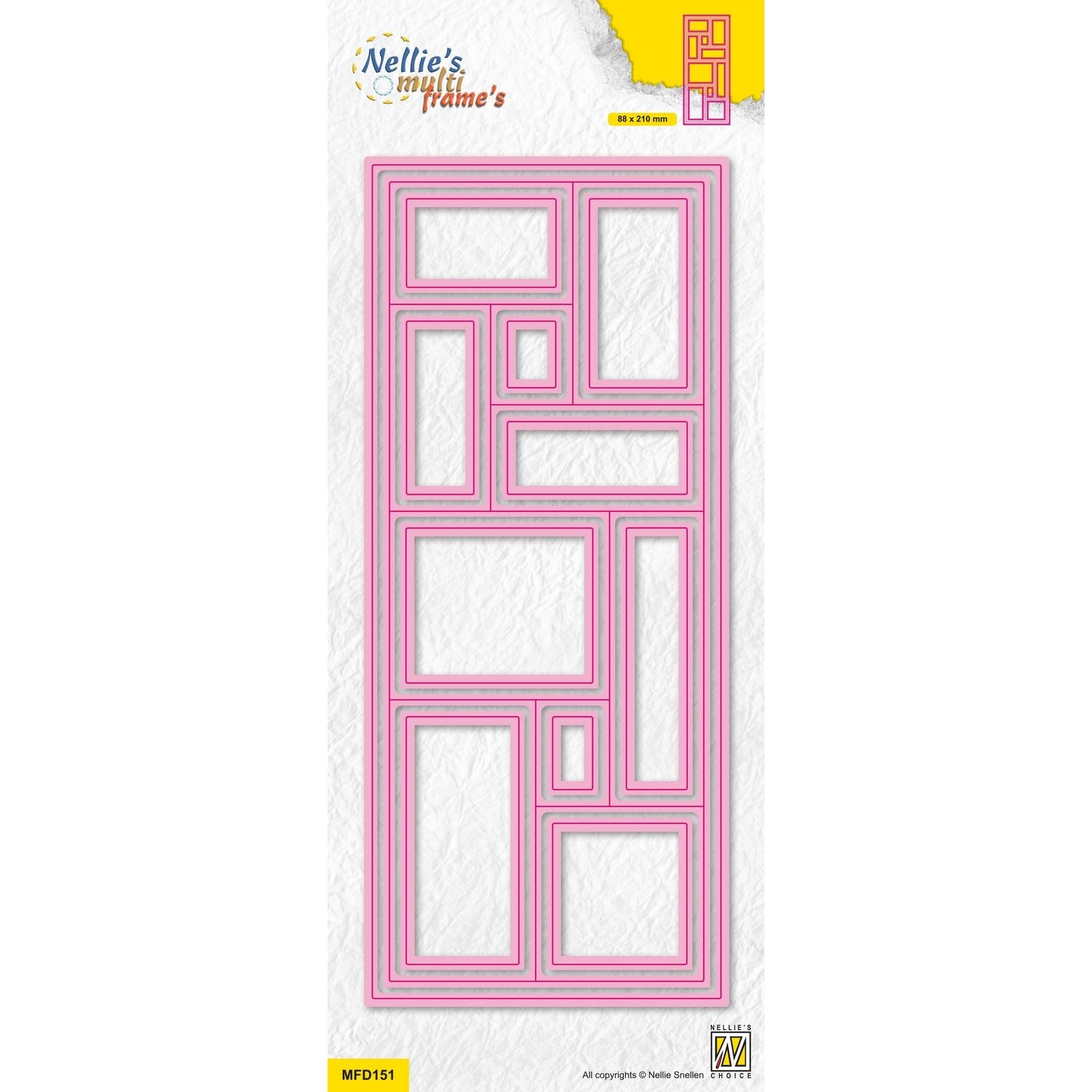 Le choix de Nellie • Matrices multi-cadres quilt rectangle 12pcs.
