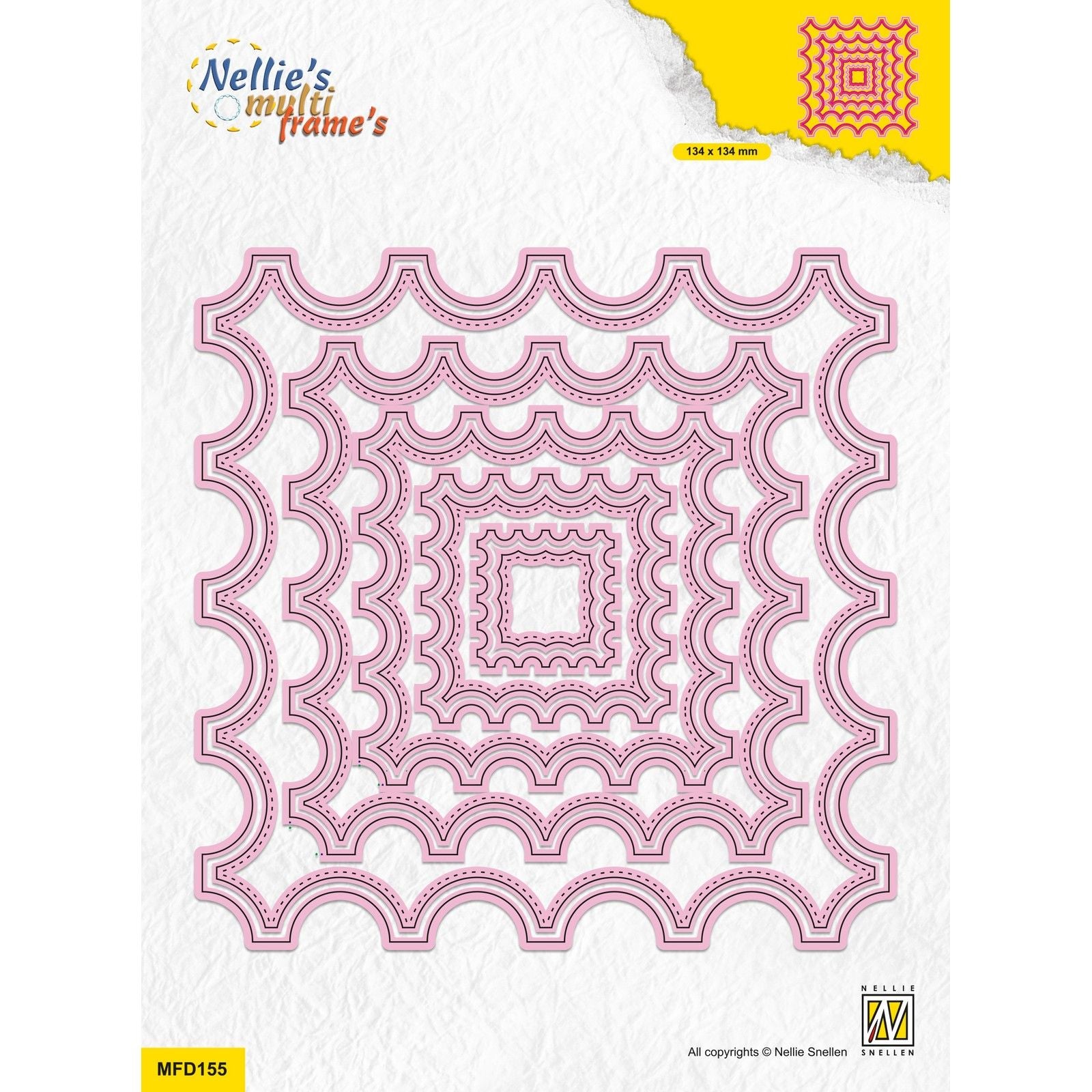 Le choix de Nellie • Matrices multi-cadres carrées 10pcs.