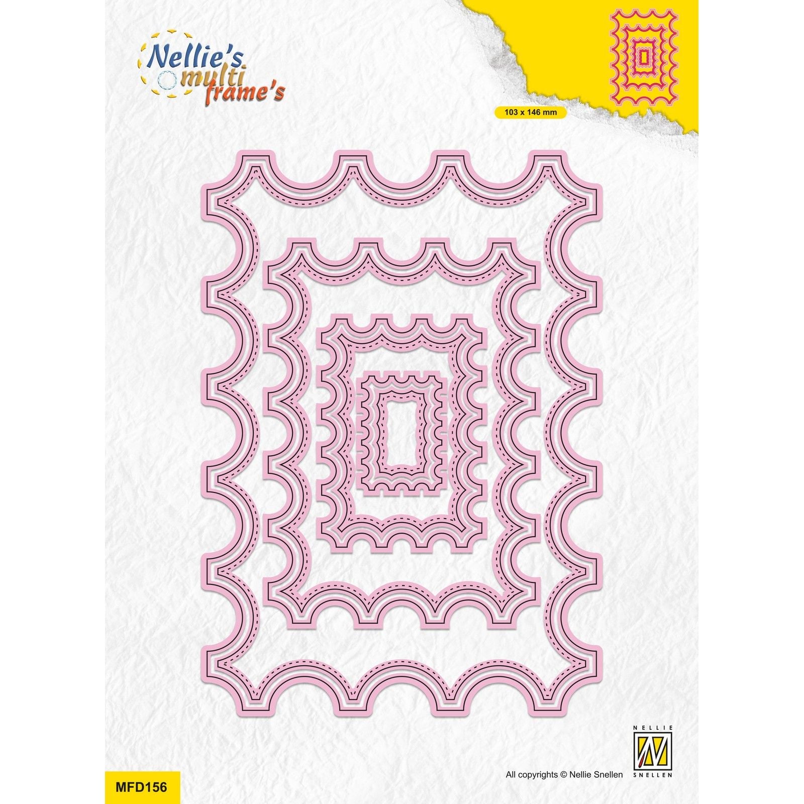 Le choix de Nellie • matrices multi-cadres rectangle 8pcs.