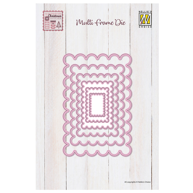 Le choix de Nellie • Matrice multi-cadres rectangle festonné 6 pièces.