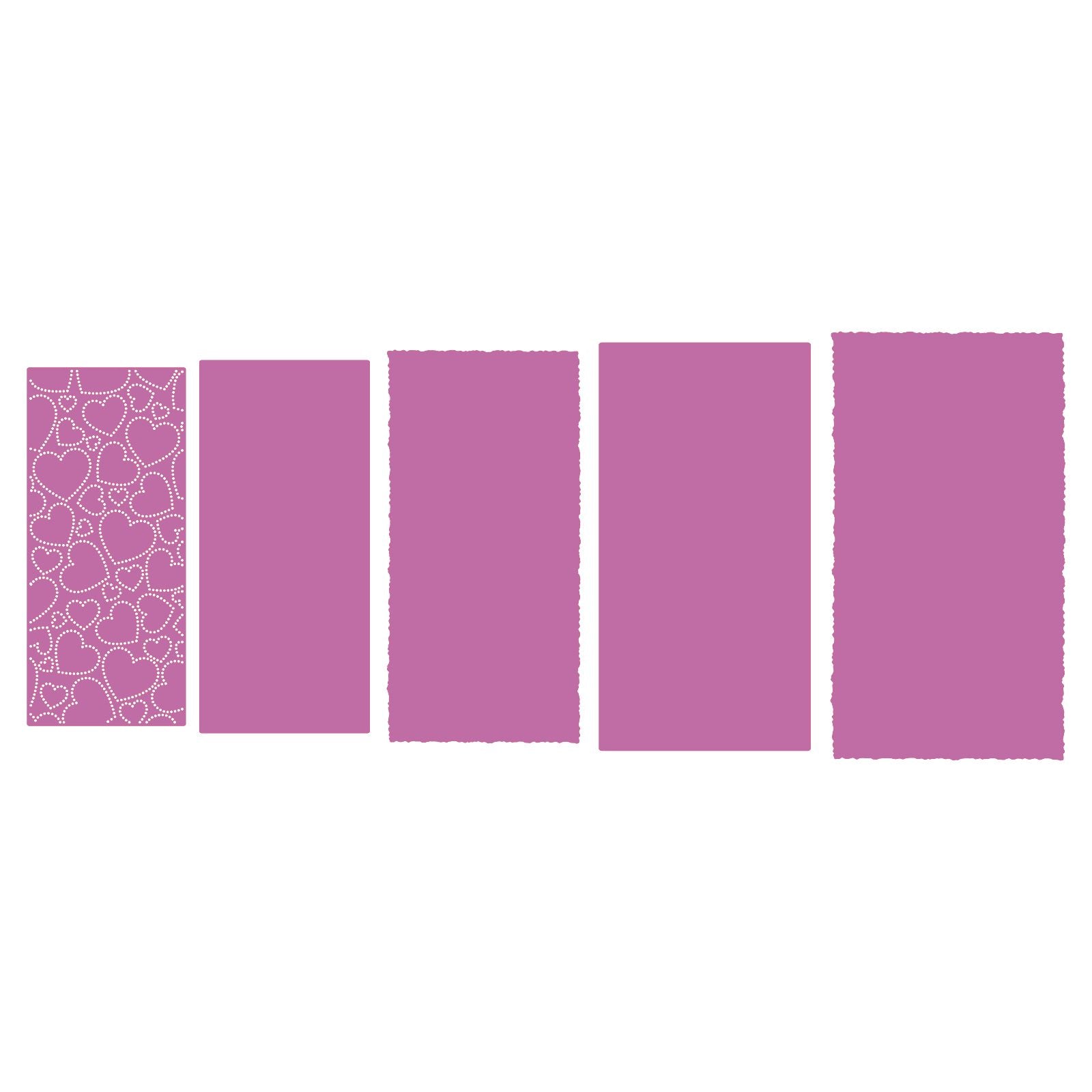 Le choix de Nellie • matrices multi-cadres coeur pointillé 5 pcs.