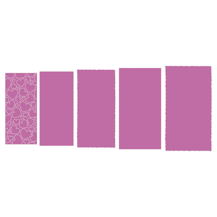 Le choix de Nellie • matrices multi-cadres coeur pointillé 5 pcs.