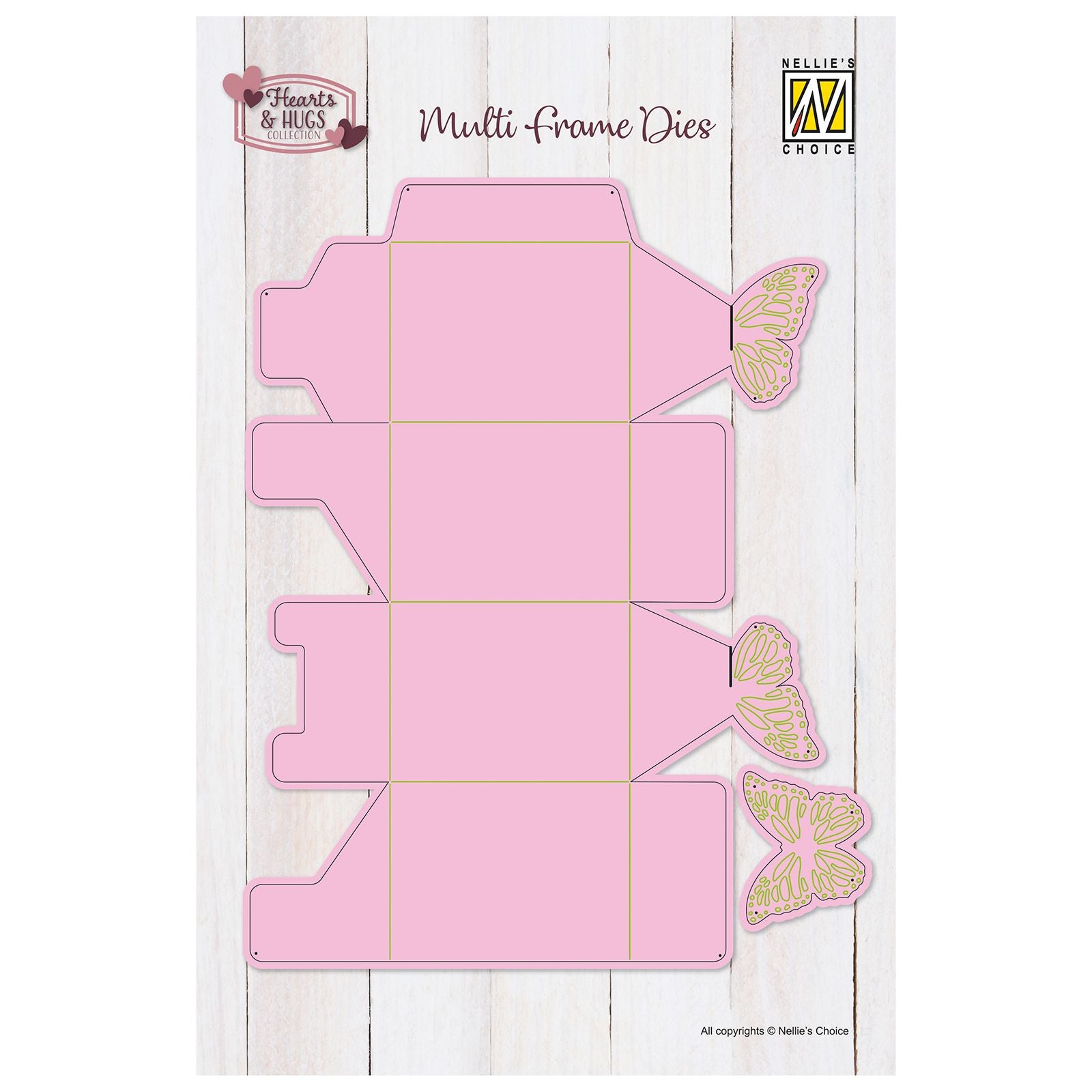 Le choix de Nellie • matrices multi-cadres boîte papillon 2 pcs.