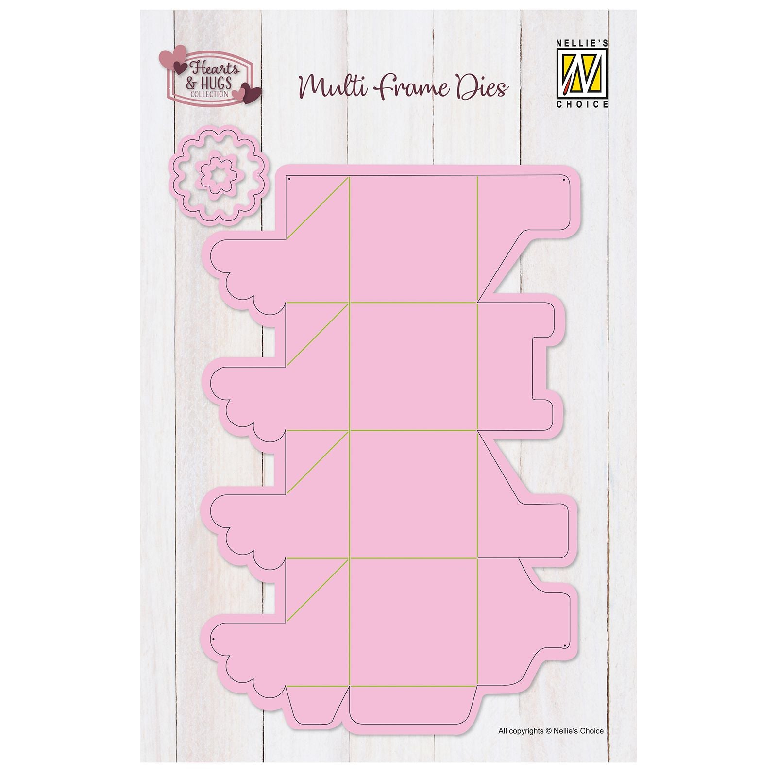 Le choix de Nellie • Boîte à fleurs multi-cadres 3pcs.