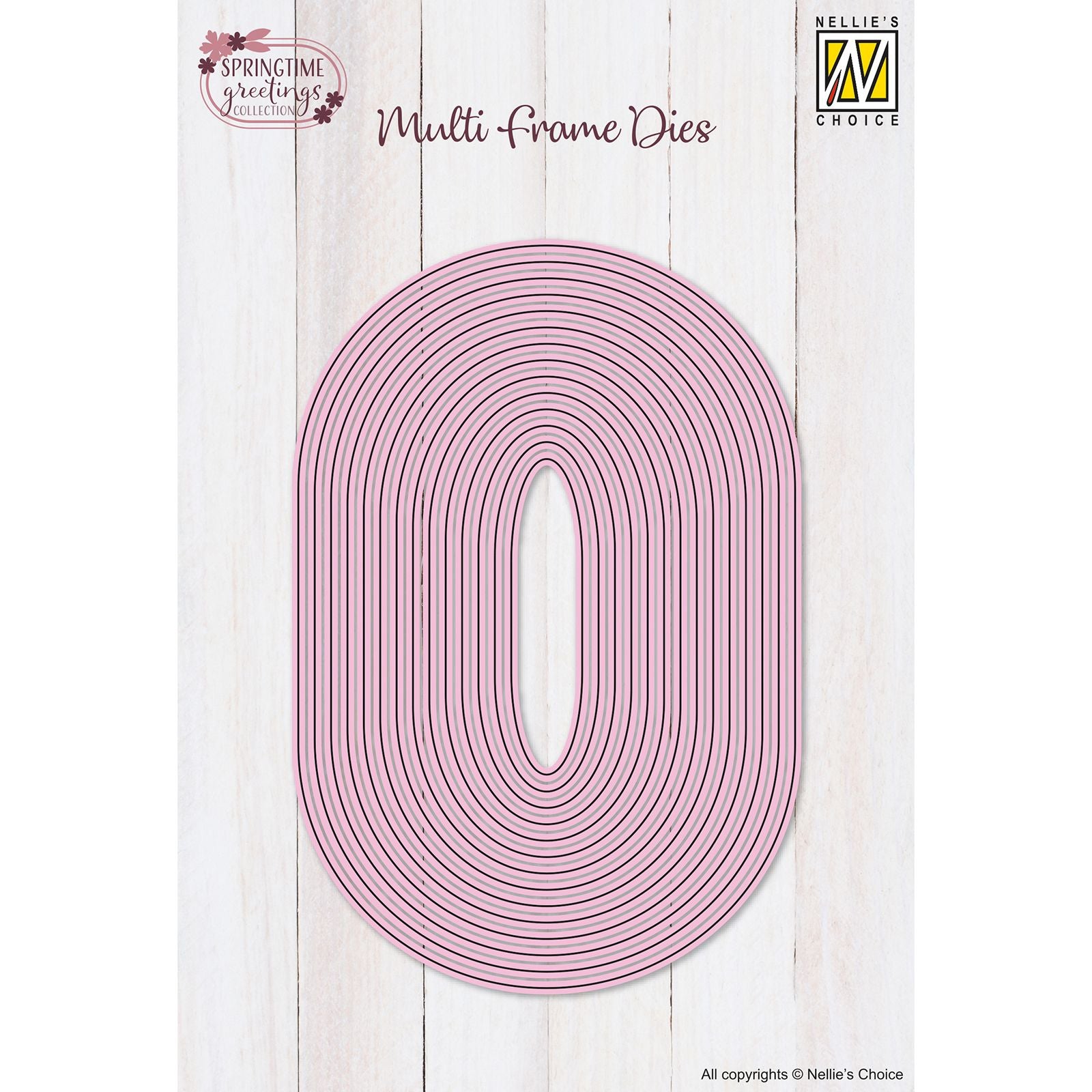 Le choix de Nellie • Matrices multi-cadres ovales 14 pièces.