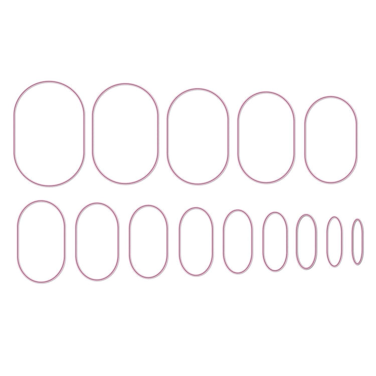 Le choix de Nellie • Matrices multi-cadres ovales 14 pièces.