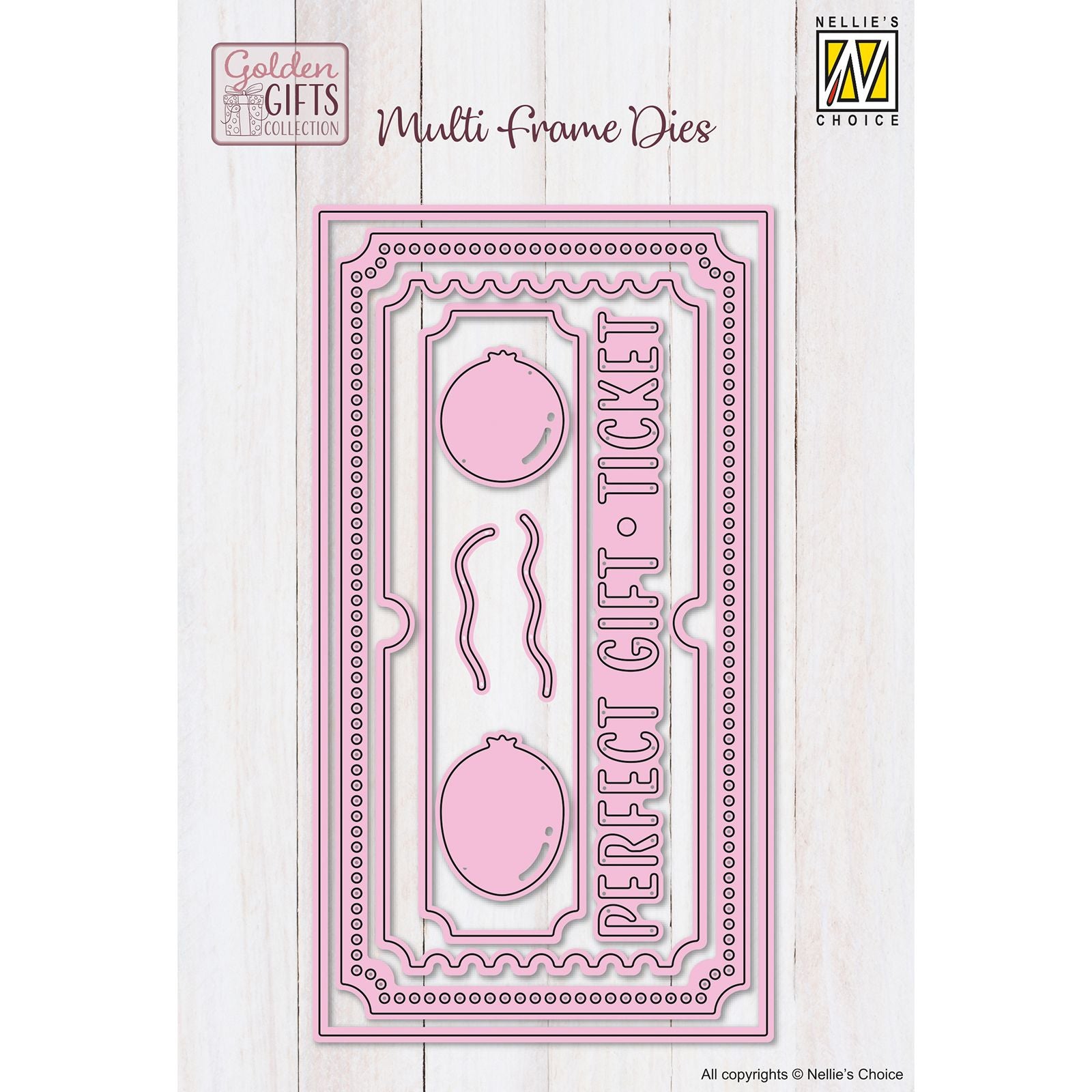 Le choix de Nellie • Ticket de matrices multi-cadres avec ballons 9pcs.