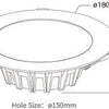 Mi-light rgb-cct led downlighter 18w led0244
