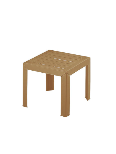 Grosfillex table d'appoint de jardin miami 40x40cm camel