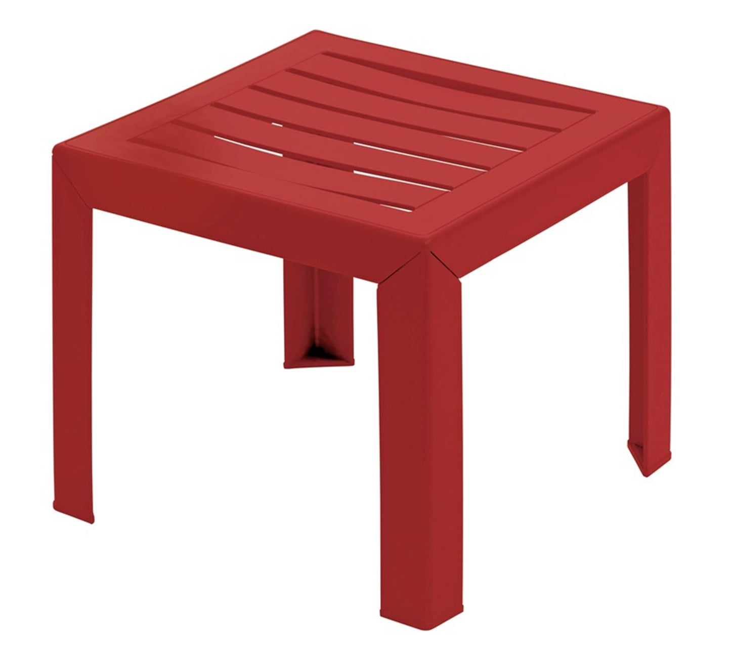 Grosfillex table d'appoint de jardin miami 40x40cm bordeaux