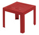 Grosfillex table d'appoint de jardin miami 40x40cm bordeaux