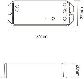 Contrôleur Miboxer 3en1 pour bandes LED 2.4G - led0209