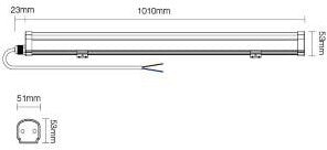 Miboxer rgb-cct led 18w swd luminaire 101cm ip66 - led0265