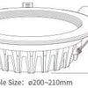 Downlight LED Miboxer rgb-cct 25w - led0246