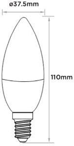 Miboxer rgb-cct led e14 bougie 4w rf 2.4g - led0214