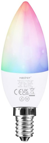 Miboxer rgb-cct led e14 bougie 4w rf 2.4g - led0214