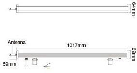 Miboxer rgb-cct lèche mur led ip65 48w 230v 2.4ghz - led0261