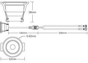 Mini downlighter Miboxer rgb-cct 3w 12v rgb+2700-2200k - led0290