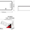 Contrôleur Miboxer zigbee rgb-cct pour bandes LED - led0274