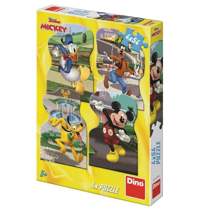 Disney Puzzle Junior Mickey dans la ville 4 x 54 pièces