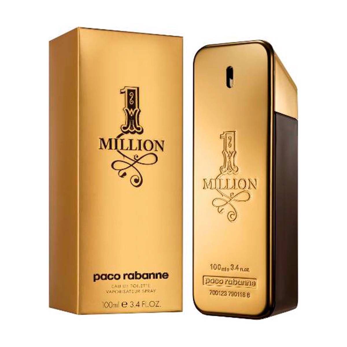 Paco Rabanne Paco Rabanne Eau de Toilette Spray un million de 100 ml d'hommes